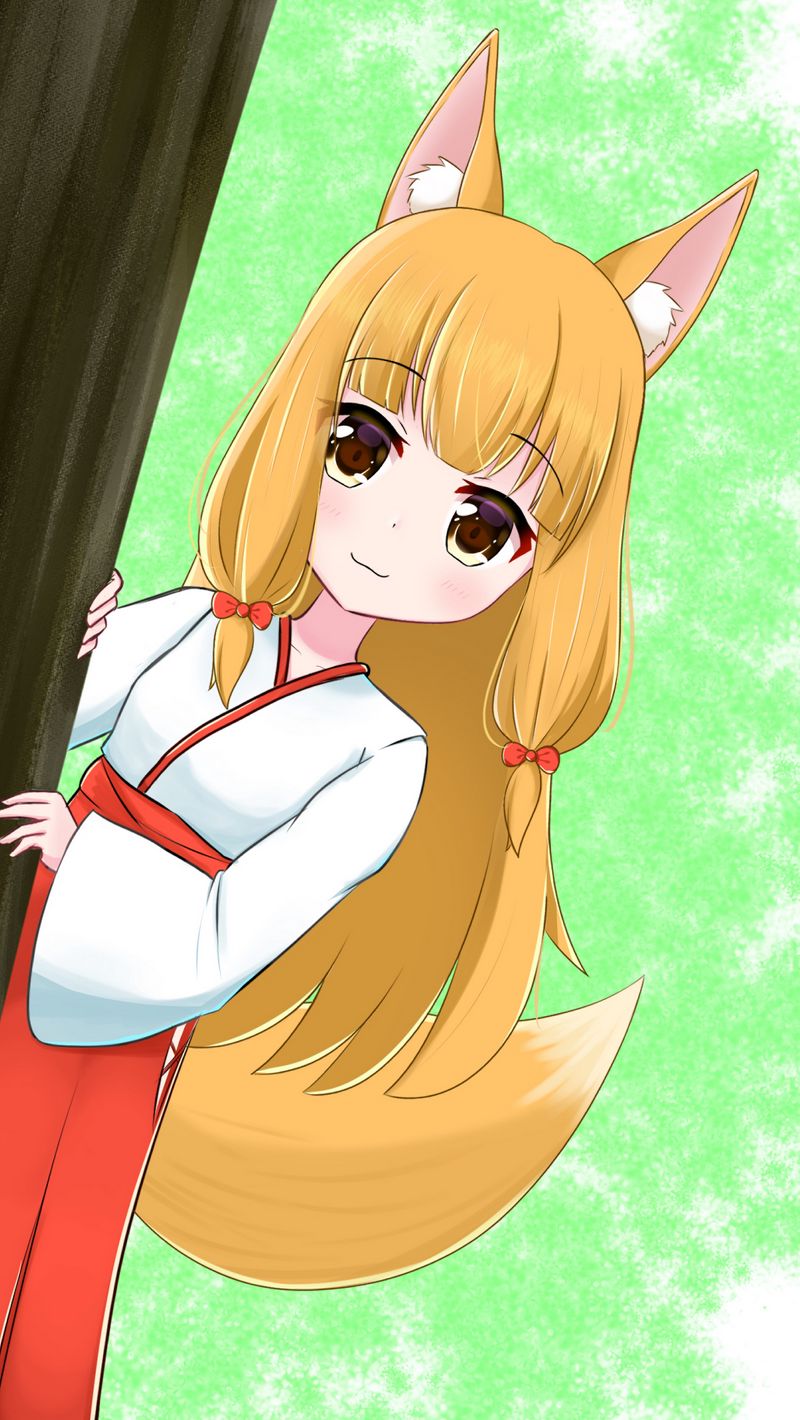 Anime Artwork Anime Girls Fox Girl Fox Ears White Hair Long Hair Sword  Wallpaper - Resolution:980x1406 - ID:1346741 - wallha.com