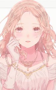 Preview wallpaper girl, elf, glance, anime, art