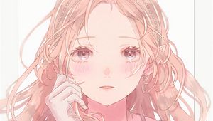 Preview wallpaper girl, elf, glance, anime, art