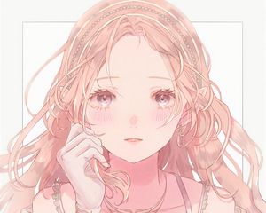 Preview wallpaper girl, elf, glance, anime, art