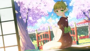 Preview wallpaper girl, elf, kimono, anime