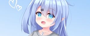 Preview wallpaper girl, elf, smile, anime, art, cartoon