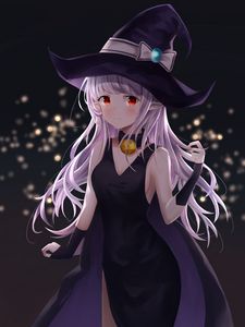 Preview wallpaper girl, elf, witch, anime, art