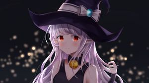Preview wallpaper girl, elf, witch, anime, art