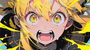Preview wallpaper girl, emotion, anime, art, bright