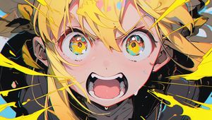 Preview wallpaper girl, emotion, anime, art, bright