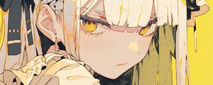 Preview wallpaper girl, emotion, earring, anime, art