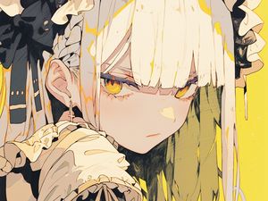 Preview wallpaper girl, emotion, earring, anime, art