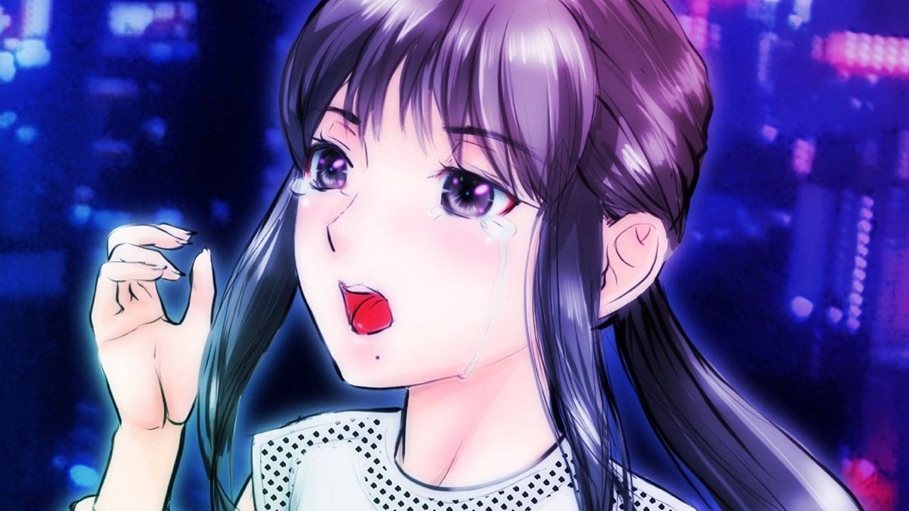 Wallpaper girl, emotion, tears, anime