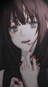 Preview wallpaper girl, eyes, anime