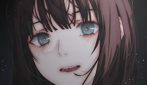Preview wallpaper girl, eyes, anime