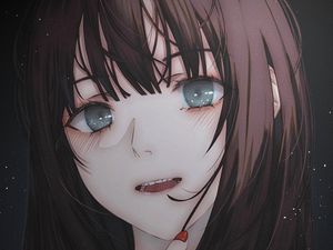Preview wallpaper girl, eyes, anime