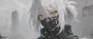 Preview wallpaper girl, eyes, ears, mask, anime