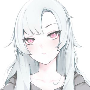 Preview wallpaper girl, eyes, hair, anime
