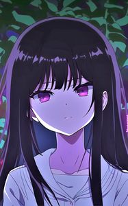 Preview wallpaper girl, eyes, hair, sadness, anime