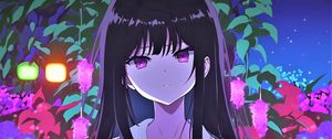 Preview wallpaper girl, eyes, hair, sadness, anime