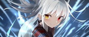 Preview wallpaper girl, eyes, heterochromia, anime