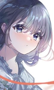 Preview wallpaper girl, face, sad, anime