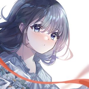 Preview wallpaper girl, face, sad, anime