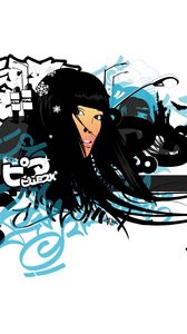 Preview wallpaper girl, face, style, bands