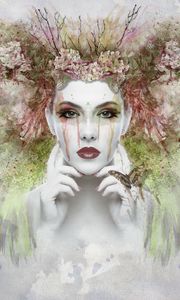 Preview wallpaper girl, fantasy, face, art