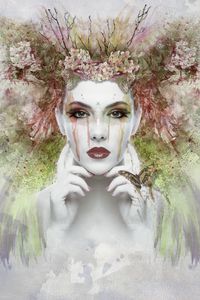 Preview wallpaper girl, fantasy, face, art