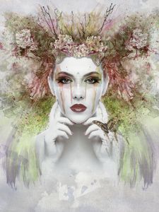 Preview wallpaper girl, fantasy, face, art