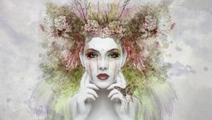Preview wallpaper girl, fantasy, face, art