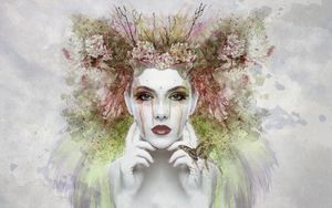 Preview wallpaper girl, fantasy, face, art