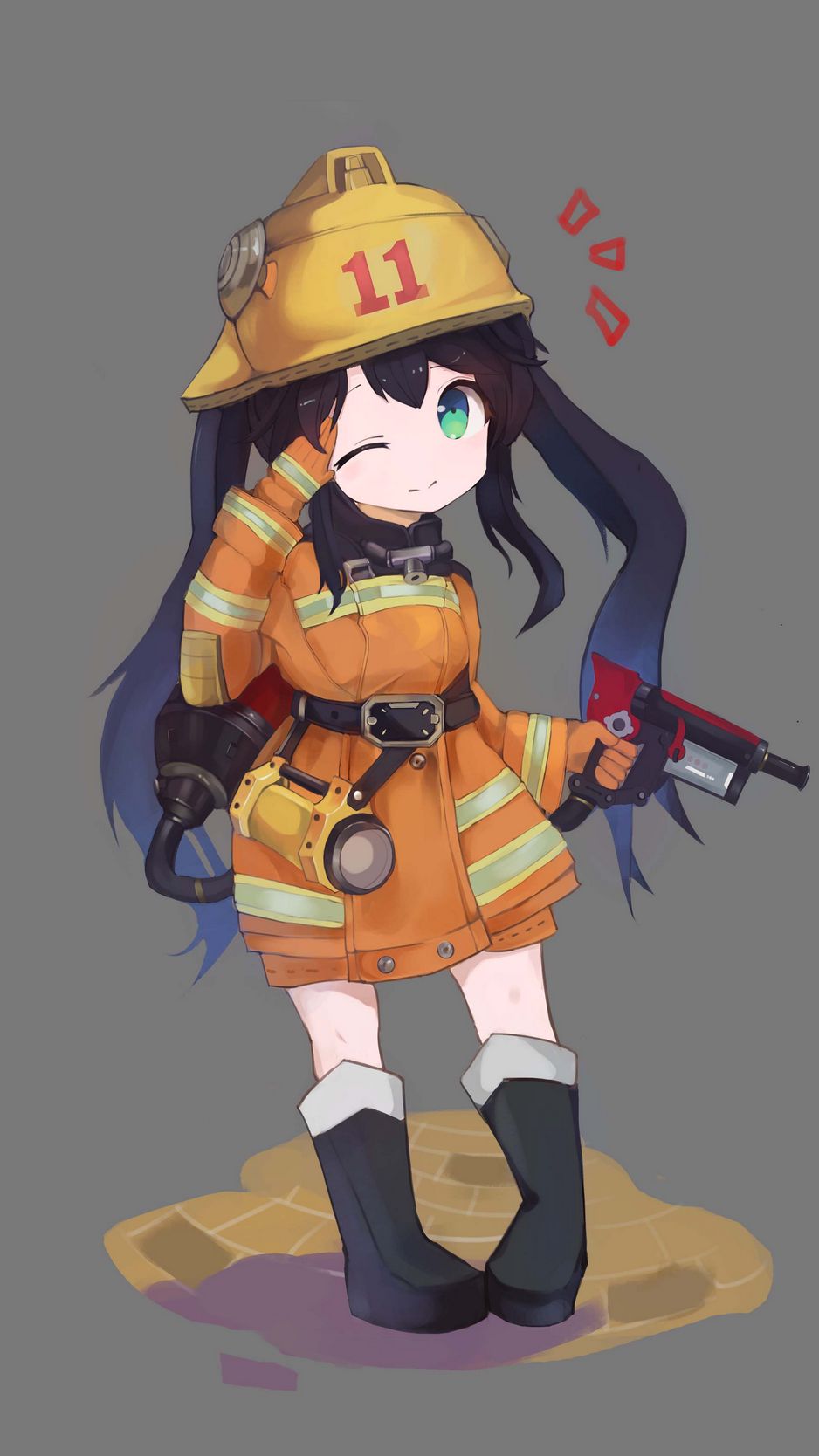 Firefighter anime girls  Animoe