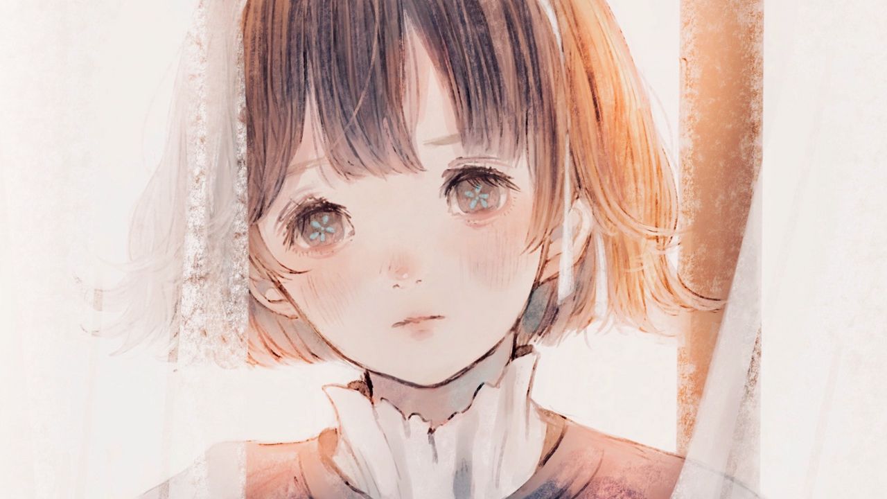 Wallpaper girl, flowers, bouquet, anime, art