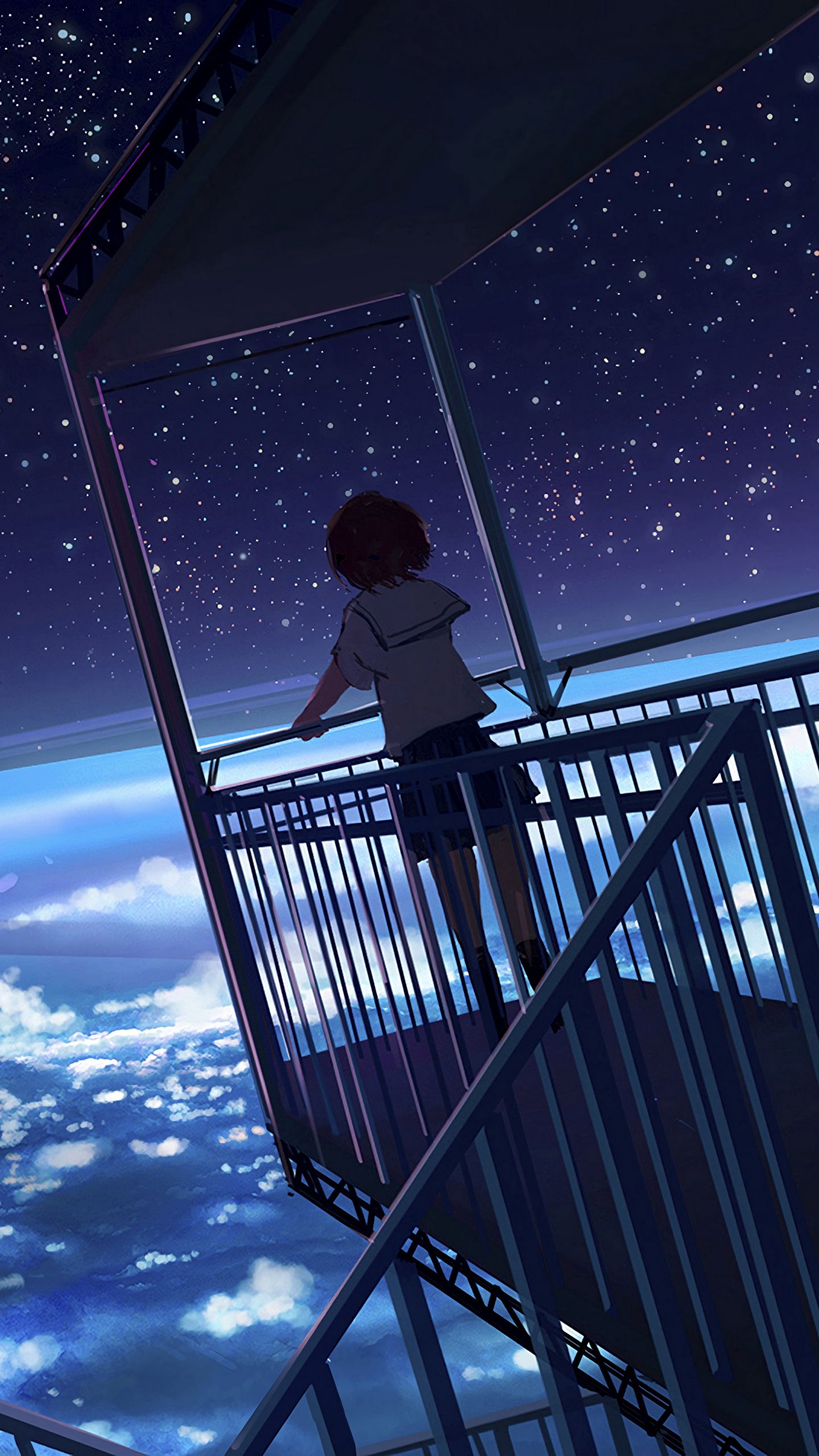Anime Space 2, Scenery, Anime Scenery, Anime, Space, Anime Space, HD  wallpaper | Peakpx