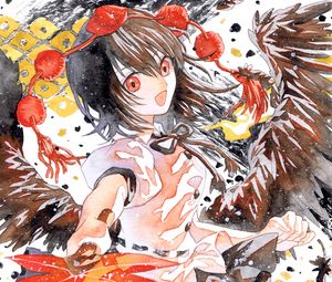 Preview wallpaper girl, garland, watercolor, anime