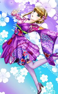 Preview wallpaper girl, gesture, dress, anime
