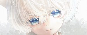 Preview wallpaper girl, gesture, glance, anime, light