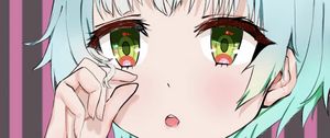 Preview wallpaper girl, gesture, glance, anime, art, cute