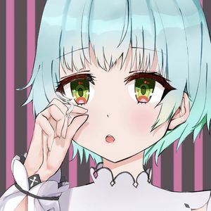 Preview wallpaper girl, gesture, glance, anime, art, cute