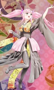 Preview wallpaper girl, gesture, kimono, anime