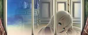 Preview wallpaper girl, glance, alone, window, anime