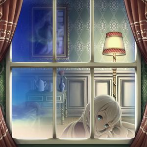 Preview wallpaper girl, glance, alone, window, anime