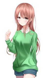Preview wallpaper girl, glance, anime