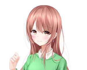Preview wallpaper girl, glance, anime