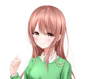Preview wallpaper girl, glance, anime