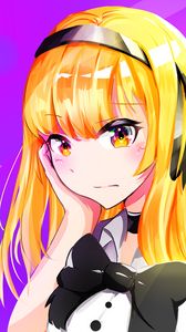 Preview wallpaper girl, glance, anime, art, bright