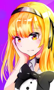 Preview wallpaper girl, glance, anime, art, bright