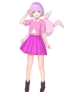 Preview wallpaper girl, glance, anime, pink