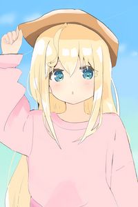 Preview wallpaper girl, glance, anime, cute