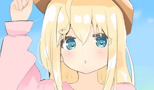 Preview wallpaper girl, glance, anime, cute