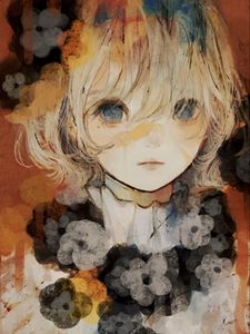 Preview wallpaper girl, glance, anime, art