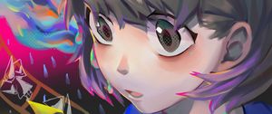 Preview wallpaper girl, glance, anime, art, fantasy